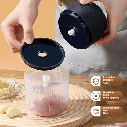 Electric Food Chopper Garlic Crusher Meat Grinder Garlic Press Vegetable Chopper Complementary Food Processor Kitchen Gadgetss