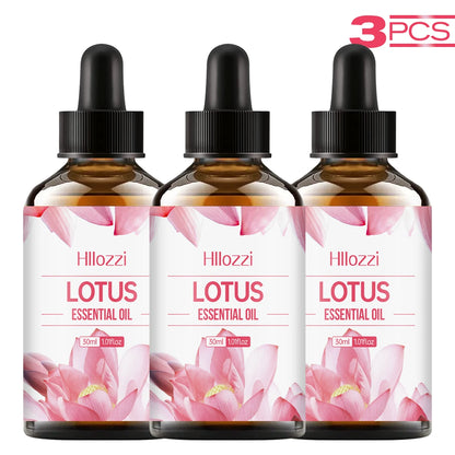 Lotus Essential Oil - Moisturizing, Hydrating Deep Treatment Oil for Face, Body, Nails, Hair and Eyelashes, Formaldehyde Free.