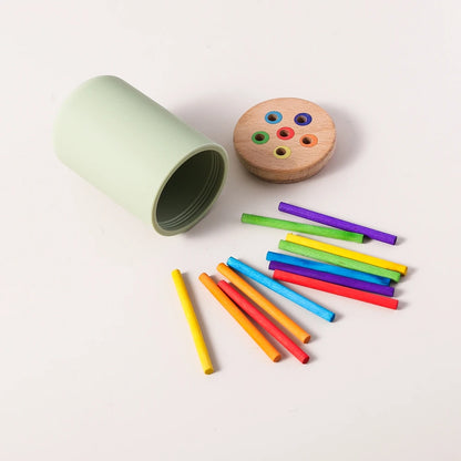 Baby Toys Montessori Silicone Educational Toys Cognitive Toys Color Matching Bucket Toddler Toys Sensor Game Baby Games 2 Years