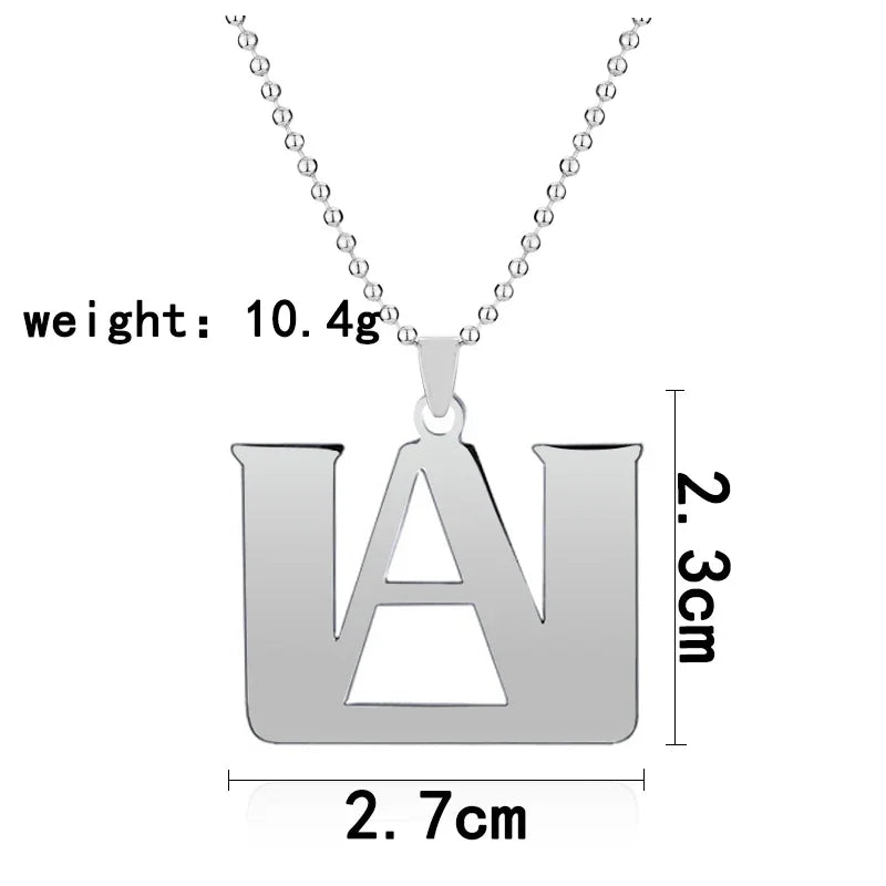 Anime My Hero Academia Pendant Necklace Boku No Hero Academia Stainless Steel Charm Necklace For Men Women Cosplay Jewelry Gifts