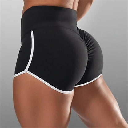 Low Waist Sport Shorts For Women Summer Elasticated Fold Design Shorts Sexy Ladies Training Gym Shorts Mini Skinny Fitness Short