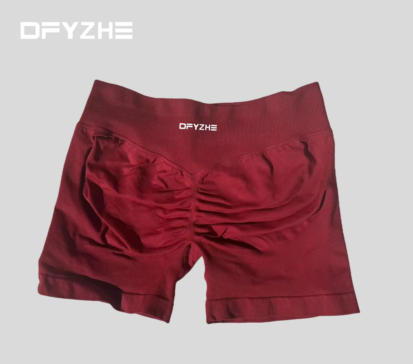 DFYZHE 4.5-inch yoga gym shorts, waist cinching and hip lifting shorts, seamless yoga shorts