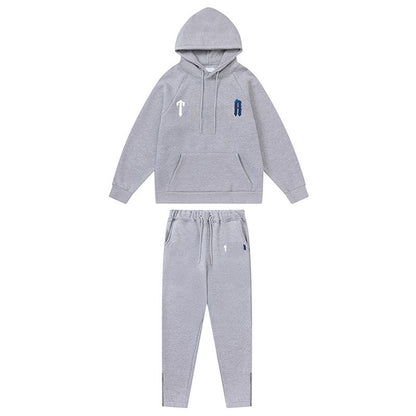 Mens Tracksuits Trousers Shooters Set Designer Hoodies Streetwear Sweatshirts Sports Suit Embroidery Plush Letter Decoration Thick Hoodies Men Pants