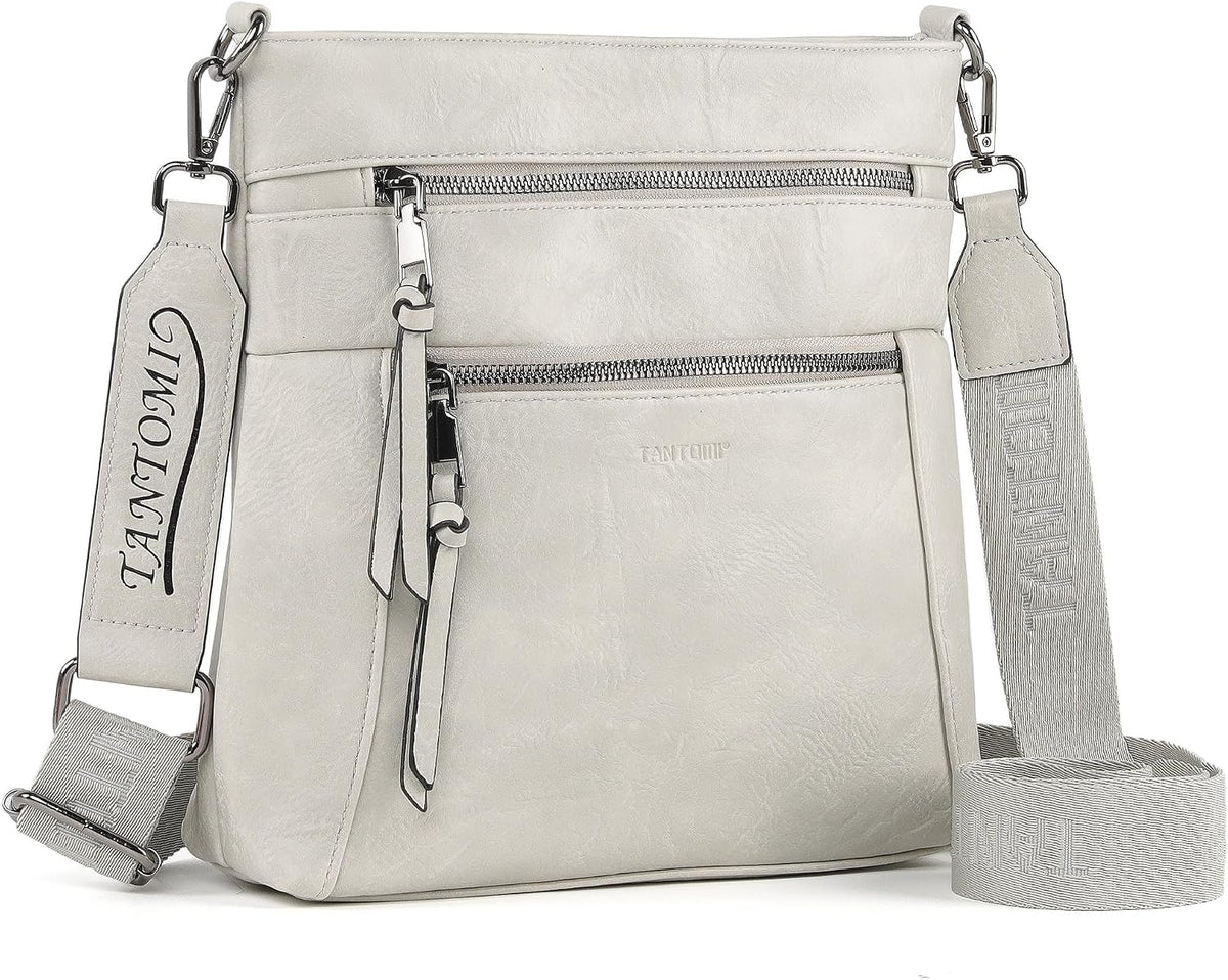 Medium Crossbody Bags for Women, PU Leather Travel Crossbody Purses