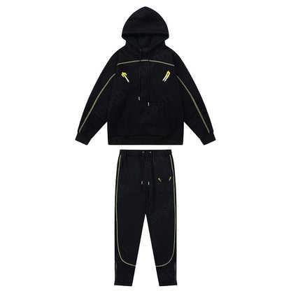 Mens Tracksuits Trousers Shooters Set Designer Hoodies Streetwear Sweatshirts Sports Suit Embroidery Plush Letter Decoration Thick Hoodies Men Pants