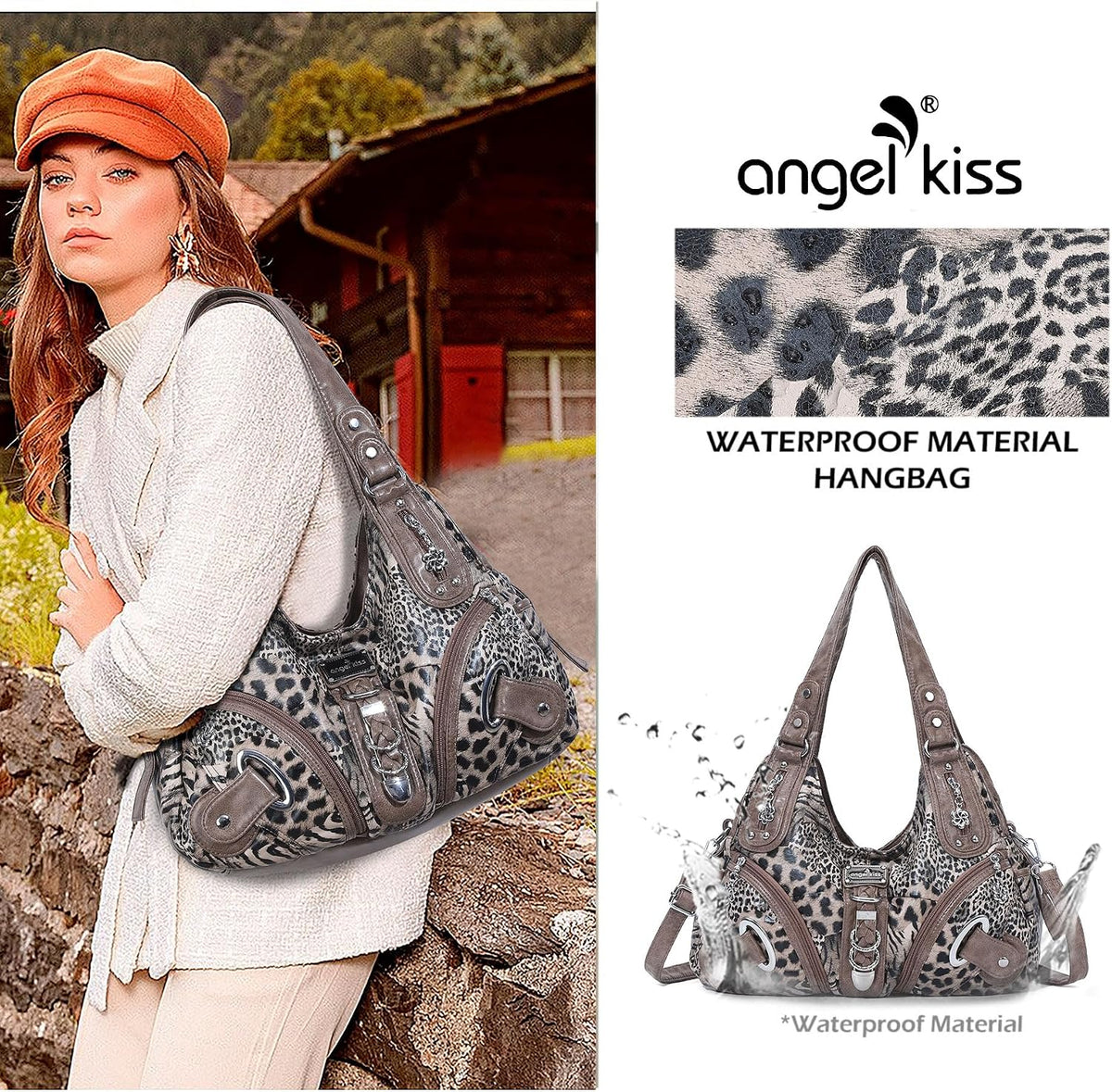 Angelkiss Hobo Purses and Handbags for Women Satchel Handbag Women Purses Large Daily Shoulder Bags