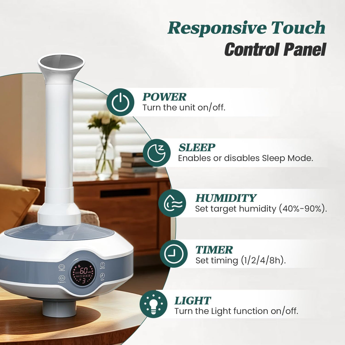 Humidifier Large Room 1000 Sq.Ft. Whole House &amp; Commercial