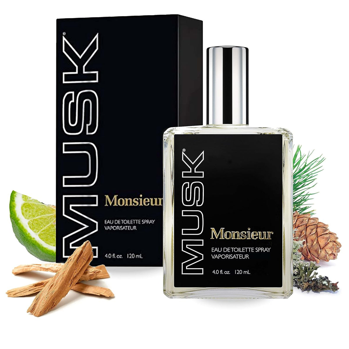 Monsieur Musk EDT Spray Mens Fragrances 4 Oz