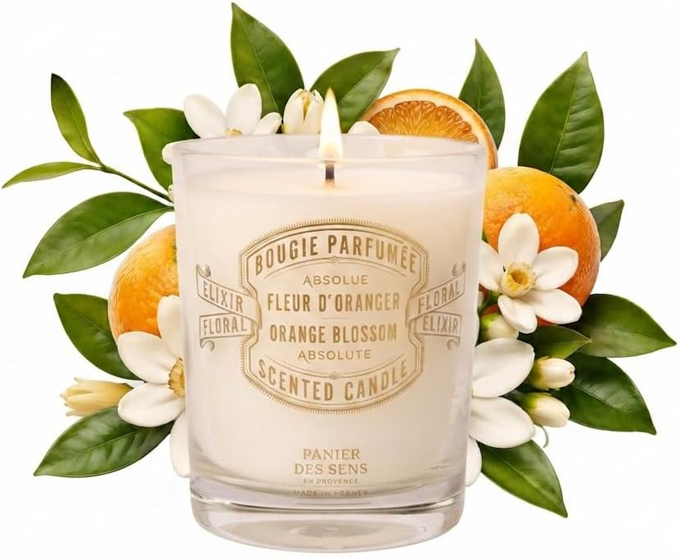 Orange Blossom Scented Candle Gift for Women, 6.3 Oz