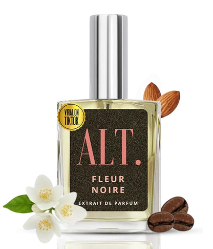 Fleur Noire - Inspired by Blk Opiu.M Perfume for Women, Extrait De Parfum, Long Lasting Fragrance with Coffee, Jasmine &amp; Vanilla Notes, 60Ml