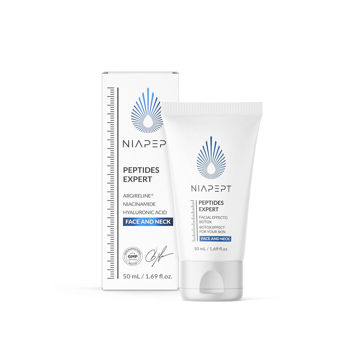 | Face &amp; Neck Cream | with Argireline, Niacinamide &amp; Hyaluronic Acid | Lightweight &amp; Hydrating | 1.69 Fl Oz | 3 Pack