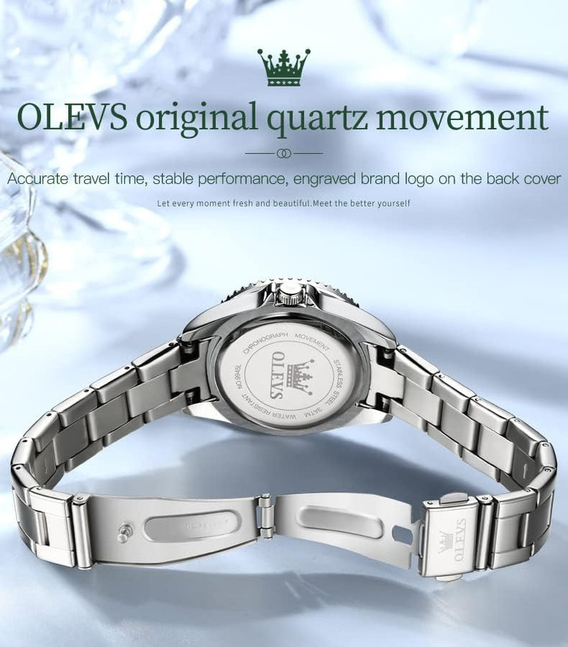 Watches for Women Luxury Diamond with Date Analog Quartz Female Watch