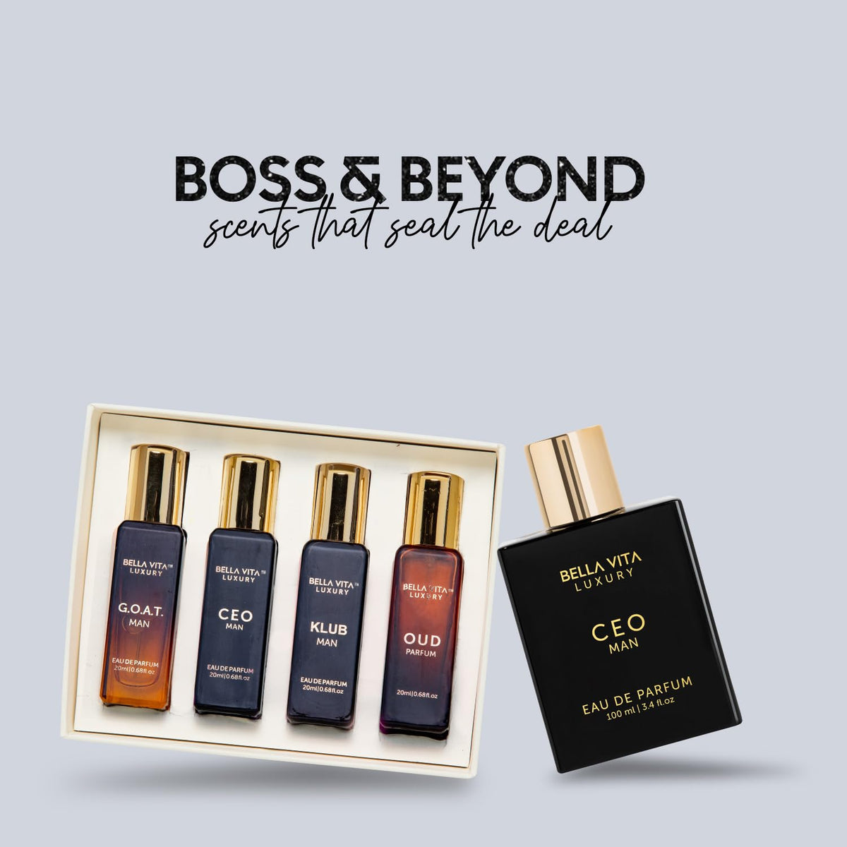 Bellavita Luxury CEO Man &amp; Mens Gift Set Perfume Cologne for Men Combo| Long-Lasting Men&