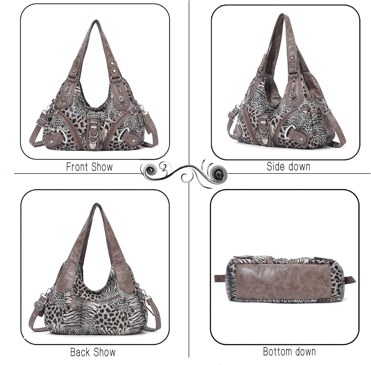 Angelkiss Hobo Purses and Handbags for Women Satchel Handbag Women Purses Large Daily Shoulder Bags