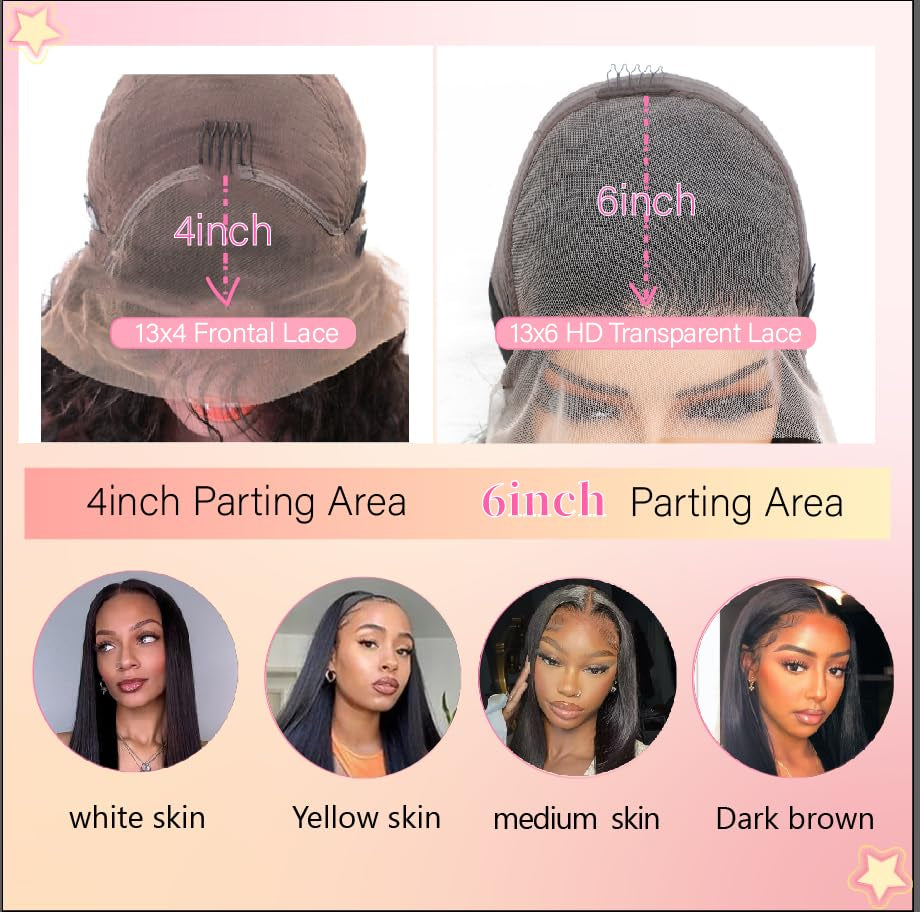 28 Inch13X6 Lace Front Wig Human Hair Straight Wigs Human Hair