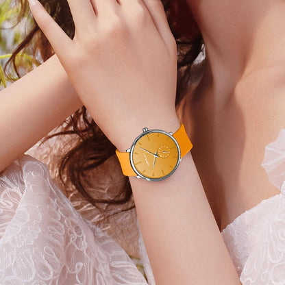 Men’S Women Watch Casual Stylish Waterproof Quartz Unisex Wristwatches, Ultra Thin Watches for Men Women, Colorful Silicone Band