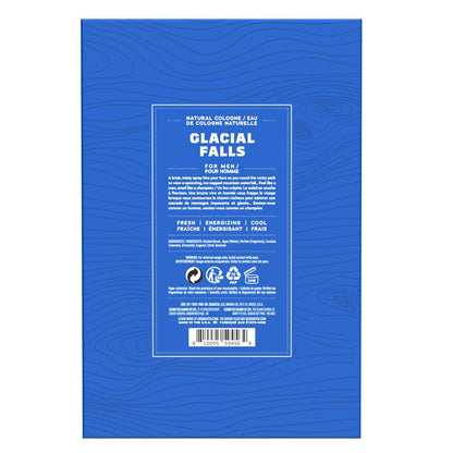 Natural Cologne for Men, Glacial Falls Men&