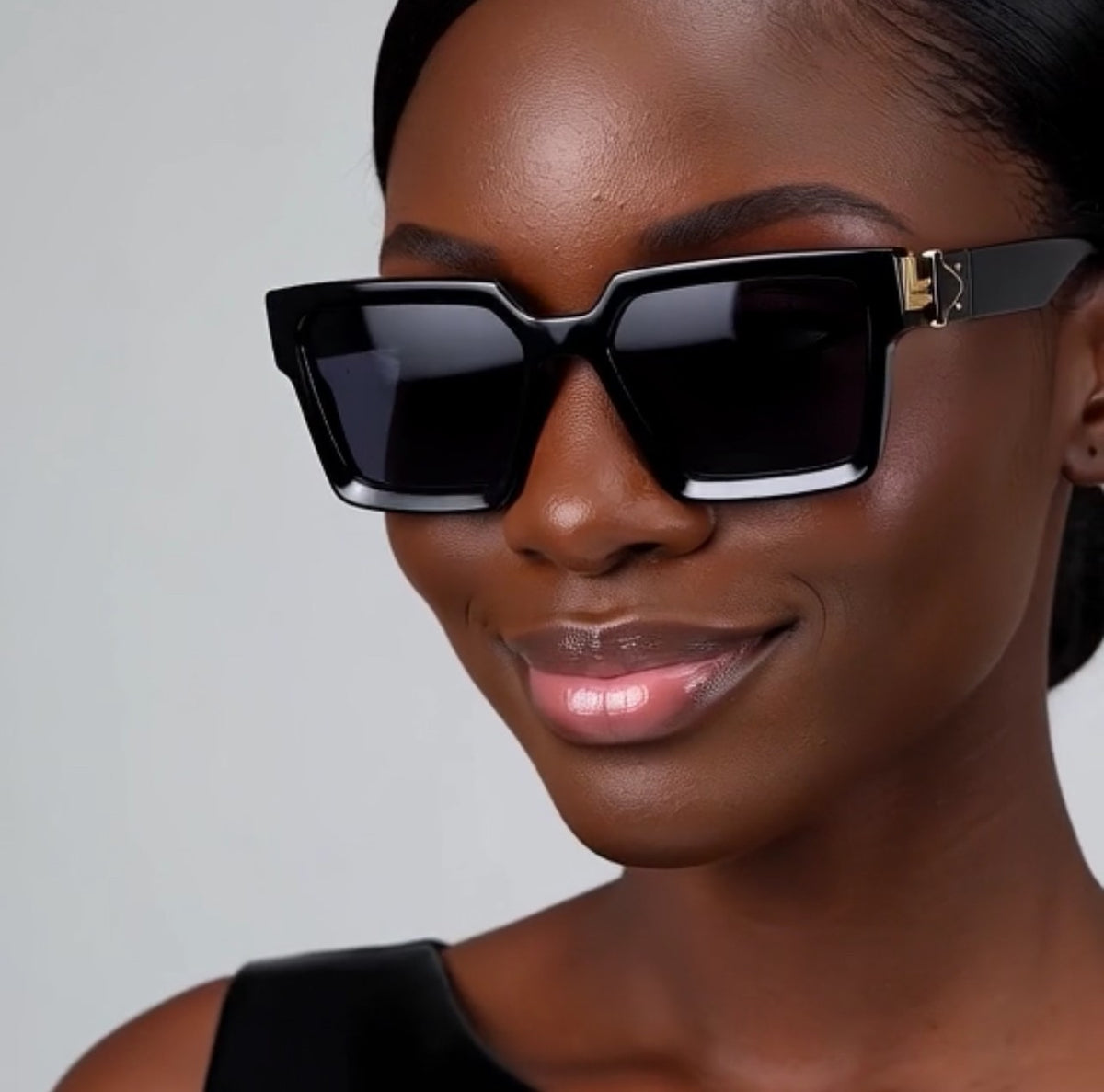 Gold Frame Large Size Sunglasses Men Women Shades Elegant Retro Classic Hip Hop