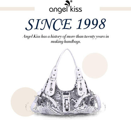Angelkiss Hobo Purses and Handbags for Women Satchel Handbag Women Purses Large Daily Shoulder Bags