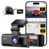Dash Cam Front and Rear, Dash Cam 4K with Wifi & GPS, 4K/2.5K Front+1080P Rear Dashcam, Dash Camera with Night Vision, 3.18&