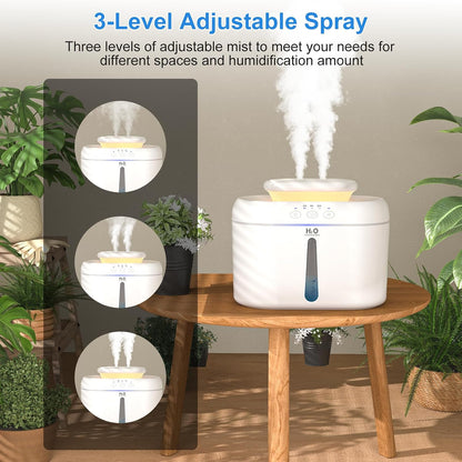 Humidifiers for Bedroom, 2L Top Fill Tank, 30H Runtime l Mist