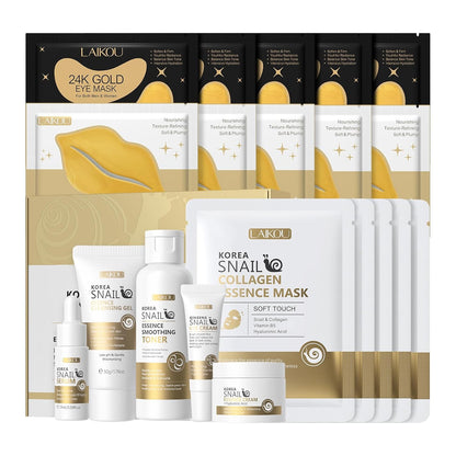 Korean Skin Care, Skin Care Set, Face Mask, Eye Mask, Lip Mask 20Pcs
