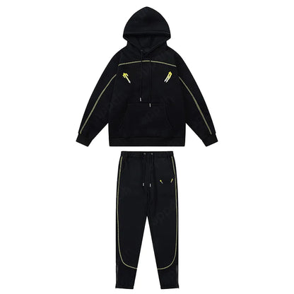 Mens Tracksuits Trousers Shooters Set Designer Hoodies Streetwear Sweatshirts Sports Suit Embroidery Plush Letter Decoration Thick Hoodies Men Pants