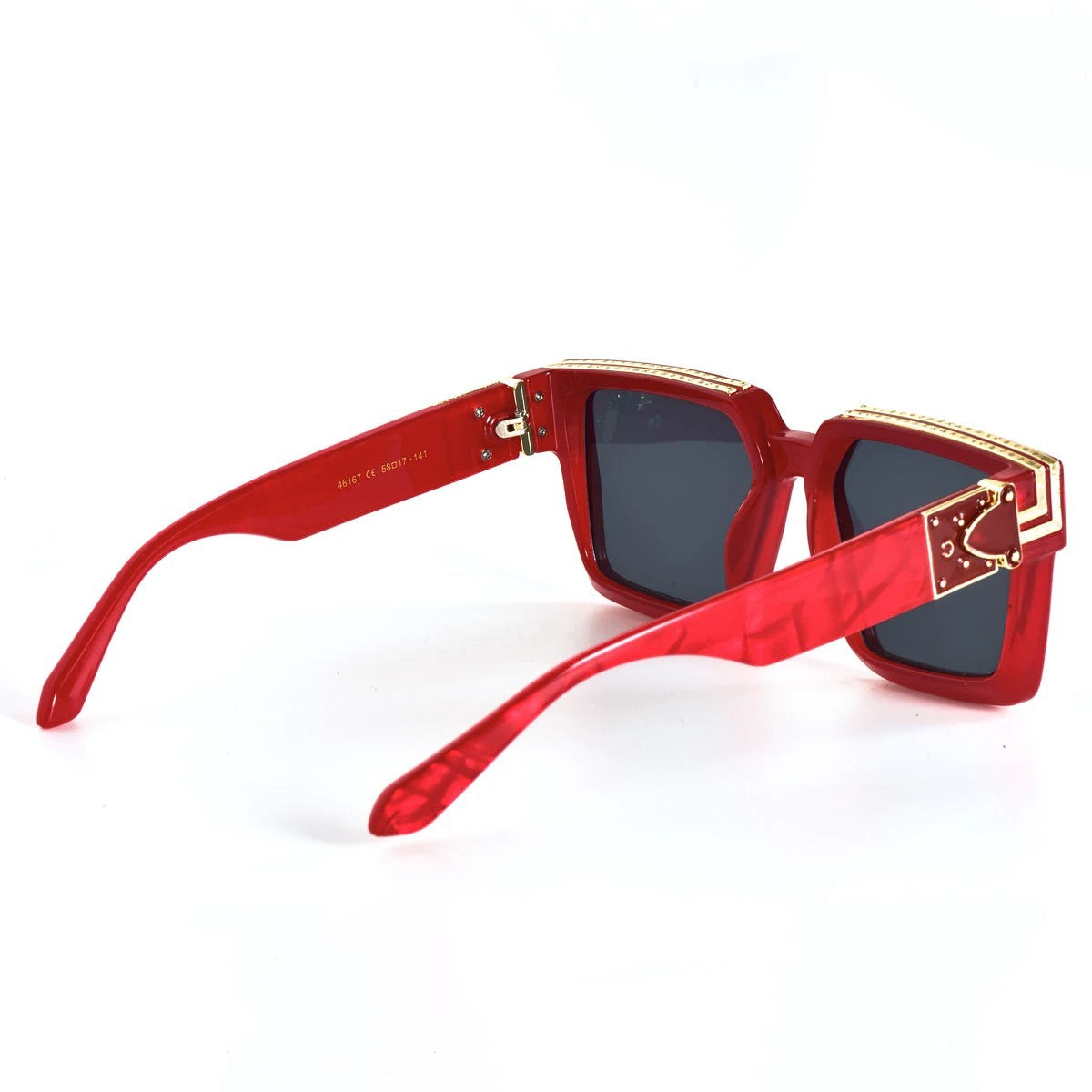 Gold Frame Large Size Sunglasses Men Women Shades Elegant Retro Classic Hip Hop