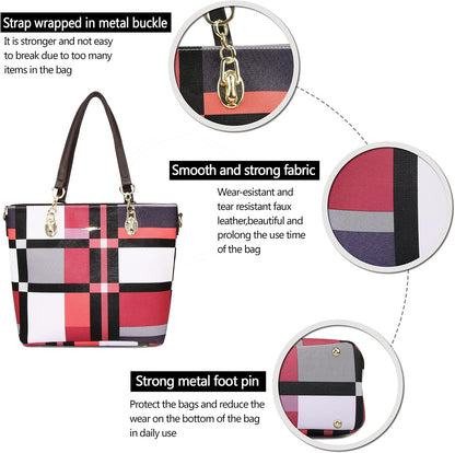 Designer Purses and Handbags for Women Satchel Shoulder Bag Tote Top Handle Bag
