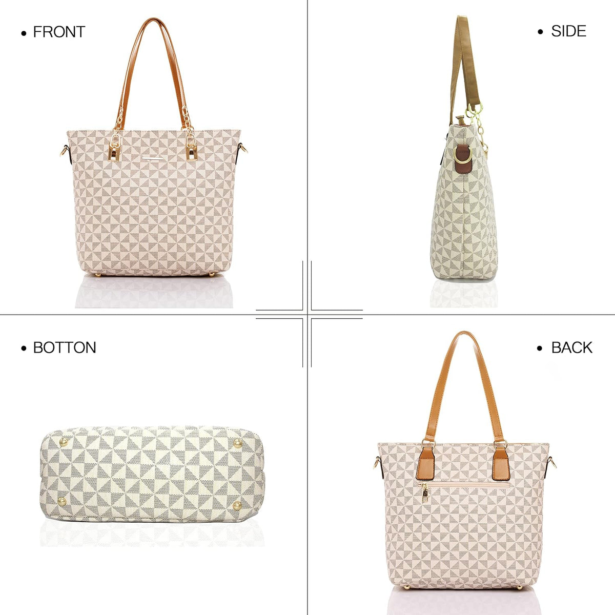 Designer Purses and Handbags for Women Satchel Shoulder Bag Tote Top Handle Bag