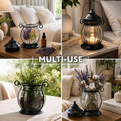 Citronella Candles Outdoor, 2 Pack Citronella Candle Lanterns with Lid