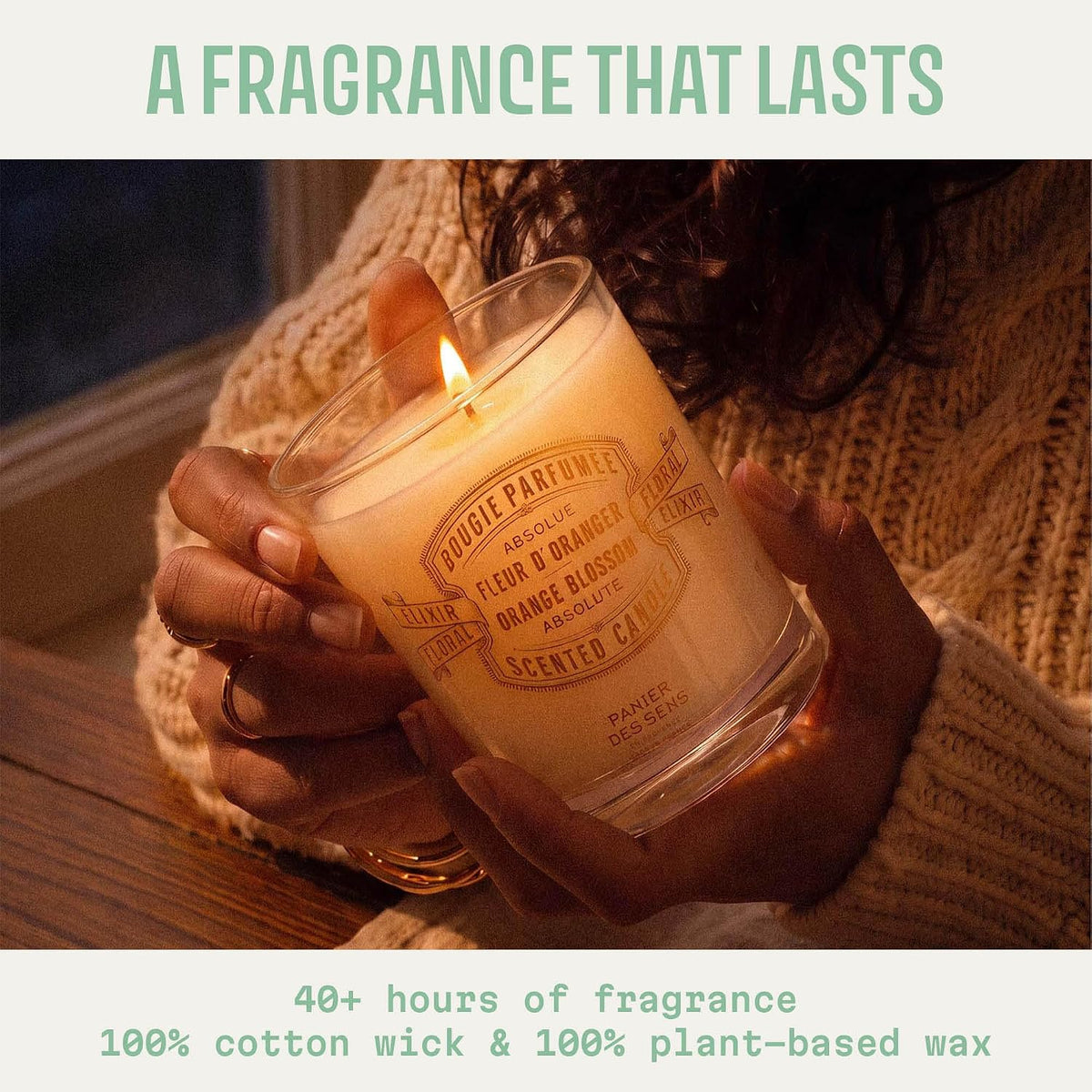 Orange Blossom Scented Candle Gift for Women, 6.3 Oz