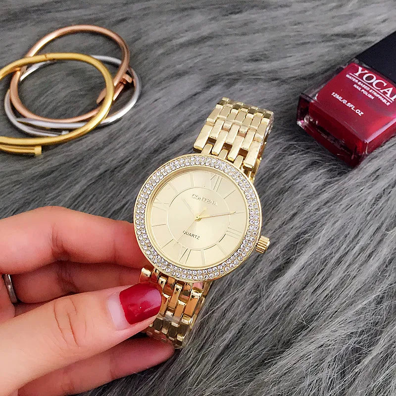 CONTENA Fashion Silver Women Watches Stainless Steel Women&