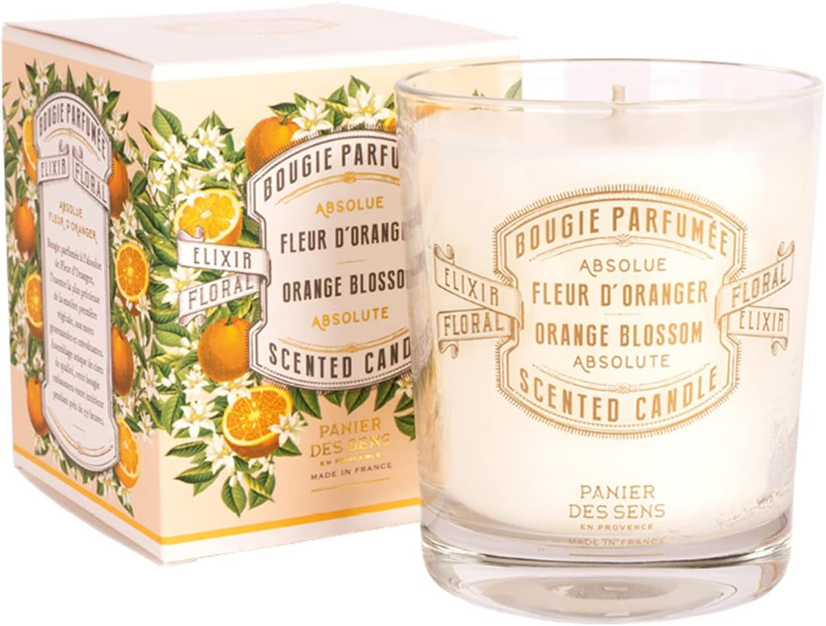 Orange Blossom Scented Candle Gift for Women, 6.3 Oz