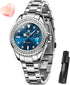 Watches for Women Luxury Diamond with Date Analog Quartz Female Watch