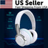 Wireless Bluetooth 5.1 Headphones over Ear LED Headset Stereo Noise Cancelling