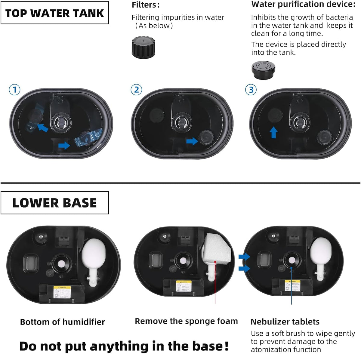 6L Warm &amp; Cool Mist Humidifiers for Bedroom,Large Room,Plants