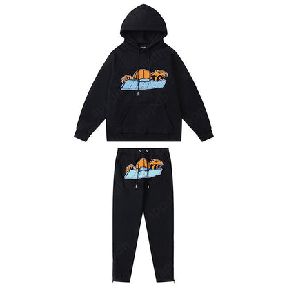 Mens Tracksuits Trousers Shooters Set Designer Hoodies Streetwear Sweatshirts Sports Suit Embroidery Plush Letter Decoration Thick Hoodies Men Pants