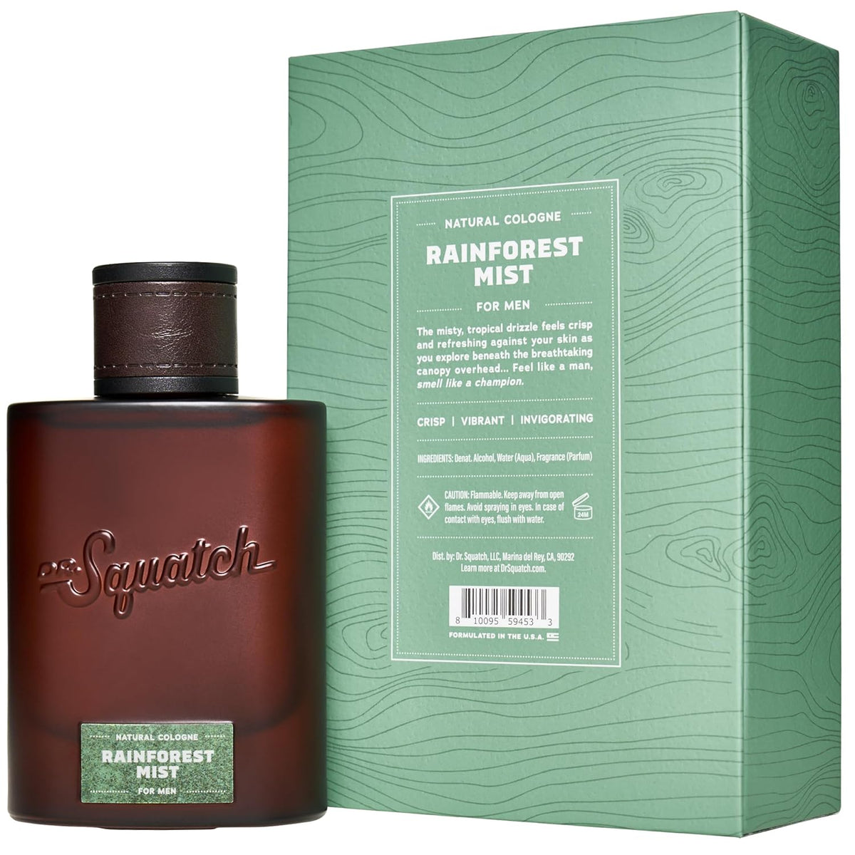 Natural Cologne for Men, Rainforest Mist Men&