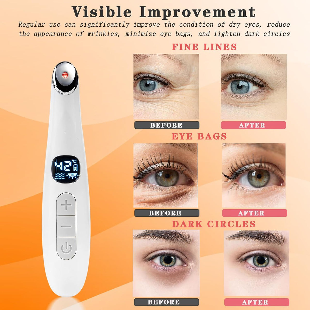 Heated Eye Wand, Pure White