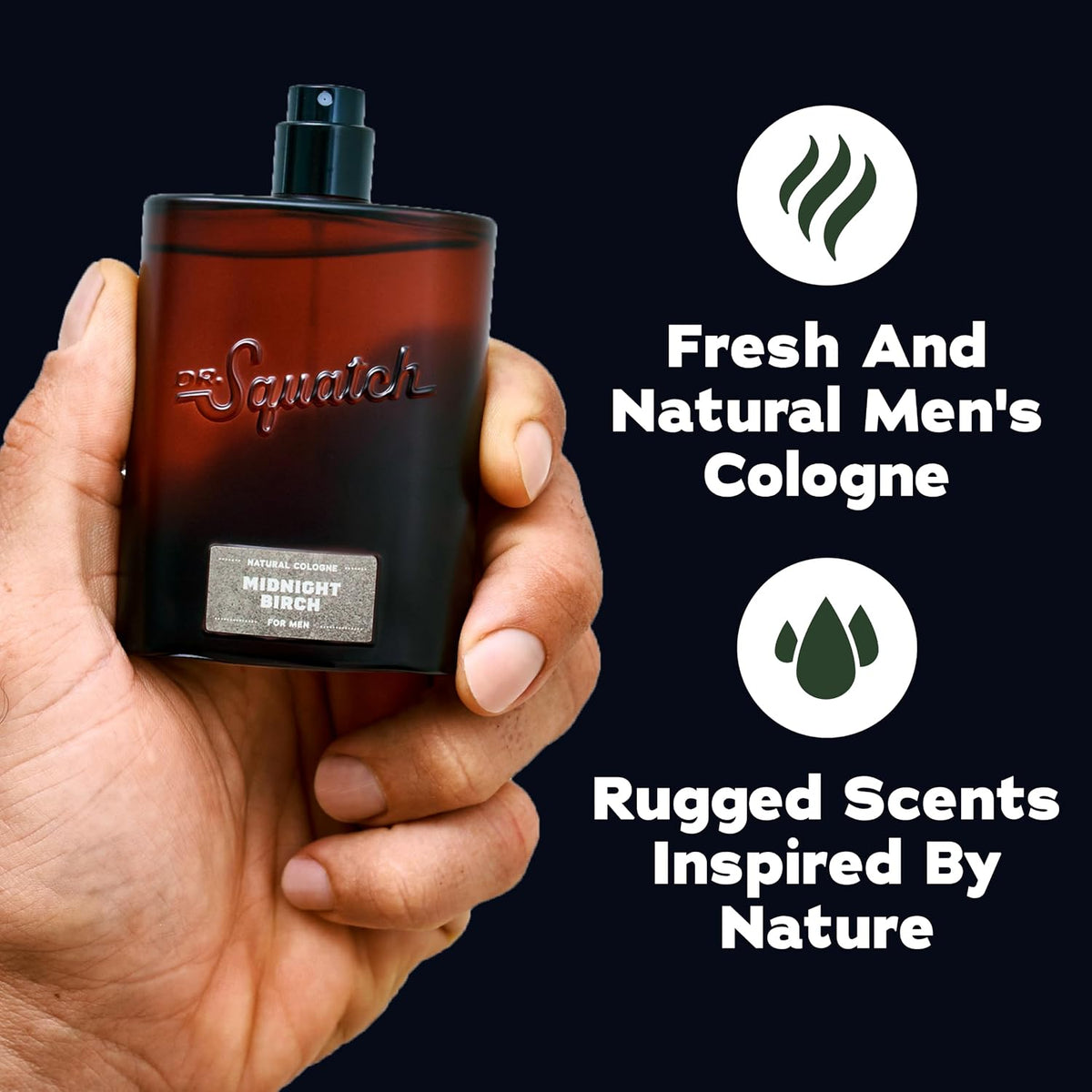 Natural Cologne for Men, Midnight Birch Men&