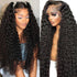 13X6 Curly Lace Front Wigs Human Hair Pre Plucked Brazilian Curly Wigs Human Hair for Women 200% Density 18 Inch