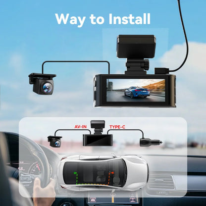 Dash Cam Front and Rear, Dash Cam 4K with Wifi &amp; GPS, 4K/2.5K Front+1080P Rear Dashcam, Dash Camera with Night Vision, 3.18&