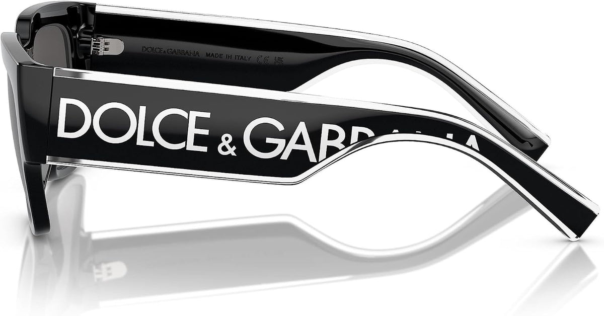 Dolce &amp; Gabbana DG6184-501/87 Sunglasses BLACK W/Dark GREY 52Mm