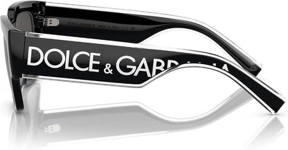 Dolce &amp; Gabbana DG6184-501/87 Sunglasses BLACK W/Dark GREY 52Mm