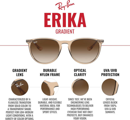Ray-Ban RB4171 Erika round Sunglasses for Women for Men