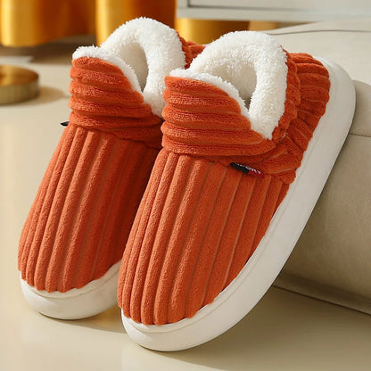 Winter Men Slippers Short Plush Men Cotton Boots Indoor Fluffy House Fur Slippers Men Casual Soft Fur Furry Men Shoes