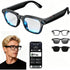 M08 Smart Glasses with 4K Camera, Bluetooth Audio, AI Translation and Voice Assistant