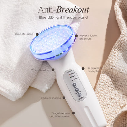Blue Light Therapy for Acne |Facial Light Therapy Devices for Acne | Anti-Acne Skincare | Reduce Dark Spots &amp; Scars |Remove Blemishes