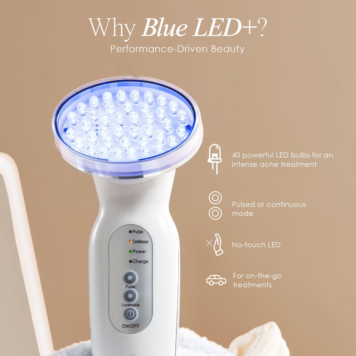 Blue Light Therapy for Acne |Facial Light Therapy Devices for Acne | Anti-Acne Skincare | Reduce Dark Spots &amp; Scars |Remove Blemishes
